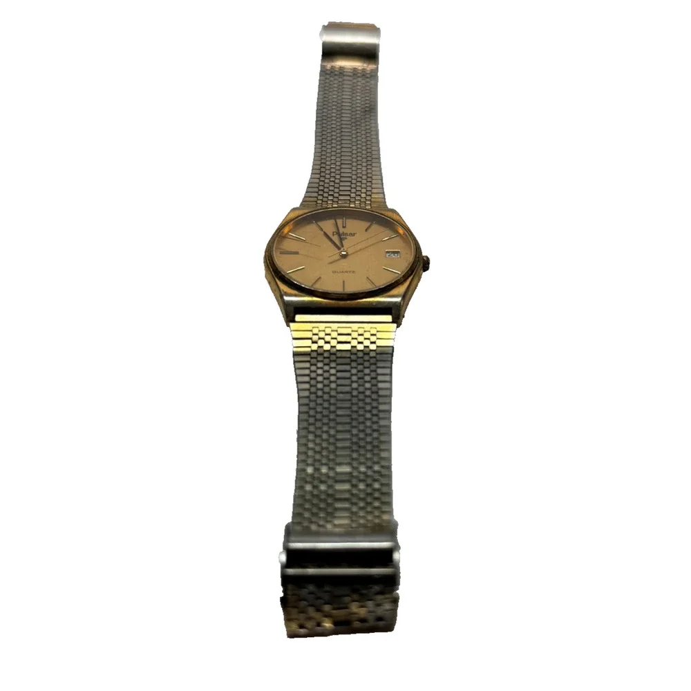 Gold Pulsar Quartz Watch